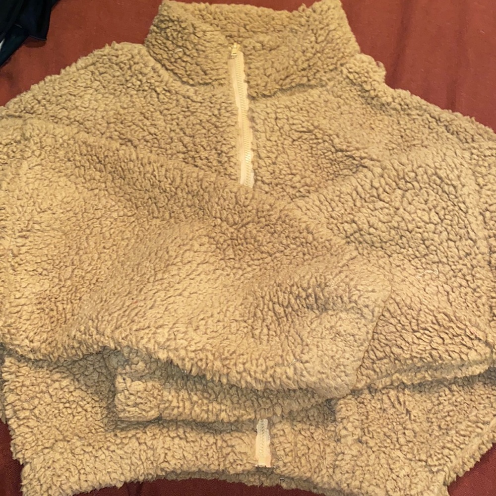 Zaful Crop Teddy jacket